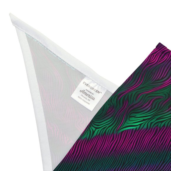 DISCO LEMONADE Neon Tiger Stripes Tigress Animal Zebra Original Print Bandana - Picture 3 of 3